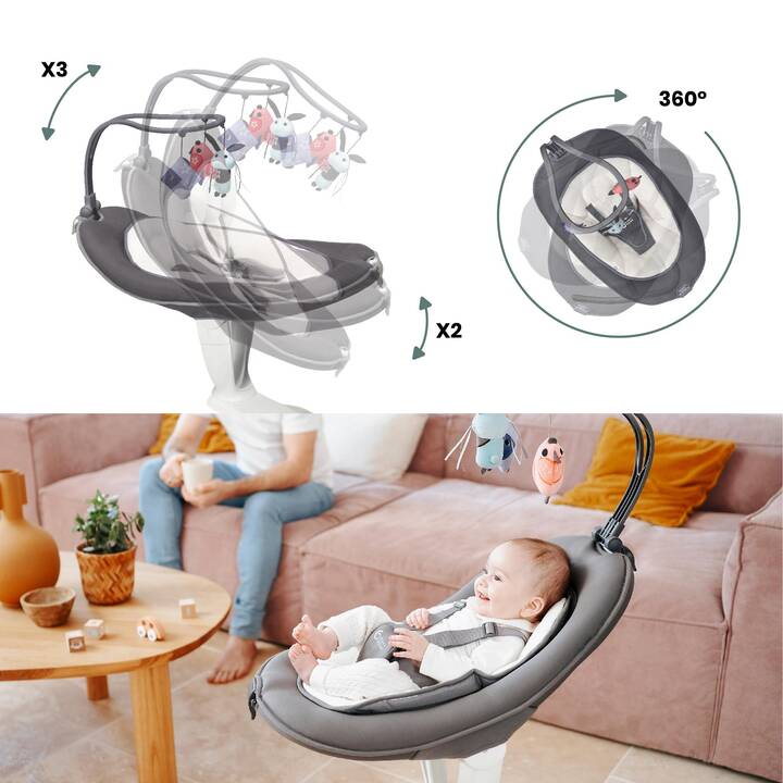 BABYMOOV Swoon Motion Sdraietta baby (Bianco)