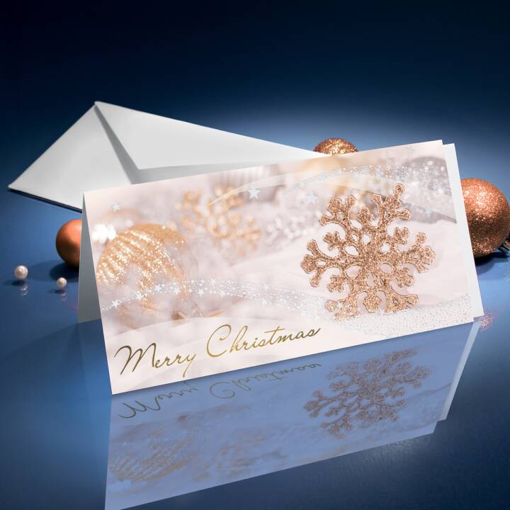 SIGEL Cartolina di Natale Passion Set (Natale / Avvento, A6, Oro, Argento)