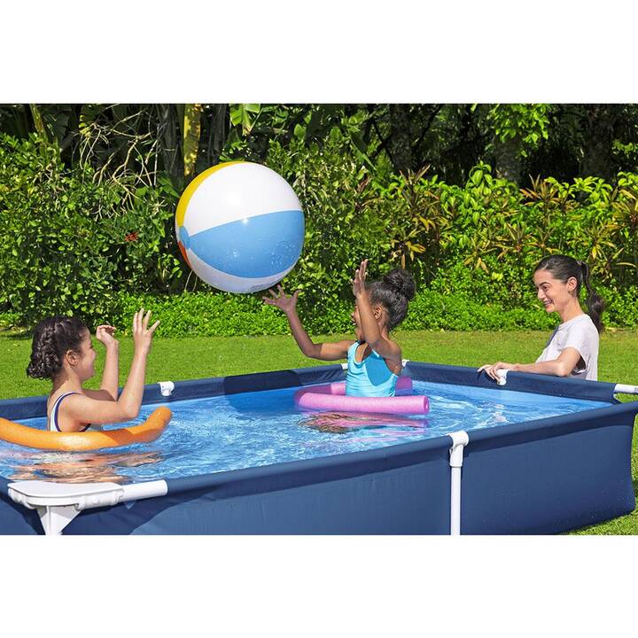 BESTWAY Piscina fuori terra con struttura tubolare in acciaio Steel Pro Frame (221 cm x 150 cm x 43 cm)