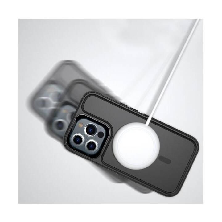 4SMARTS Backcover Defend Ultimag (iPhone 13 Pro, Transparent, Schwarz)
