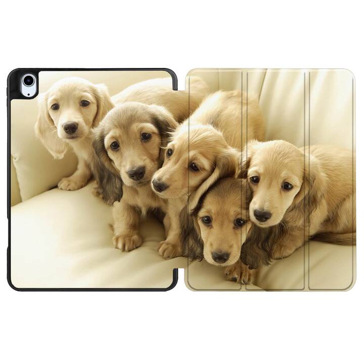 EG Hülle für iPad Air 10.9" (2022) 5. Generation - Braun - Hunde