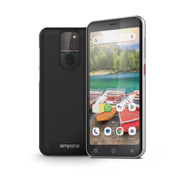 EMPORIA SMART.5 mini (64 GB, Argent, Noir, 4.95", 13 MP)