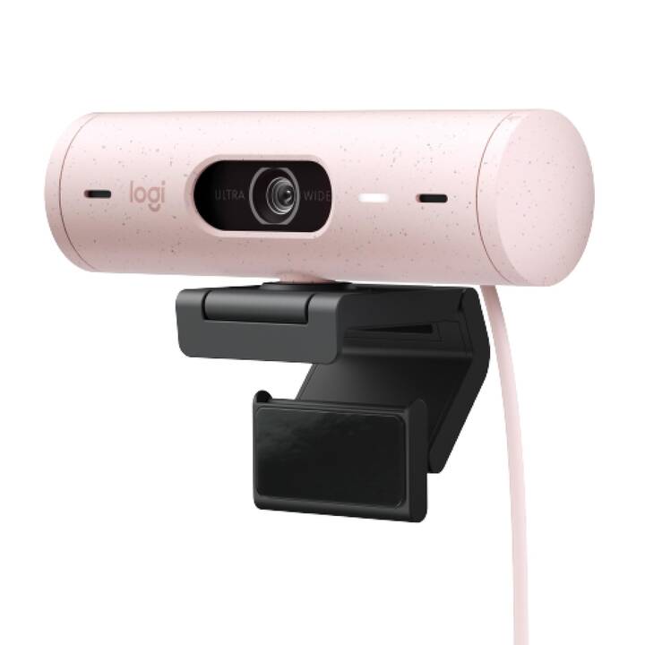 LOGITECH Brio 500 Webcam (4 MP, Rose)