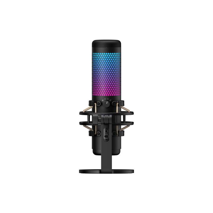 HYPERX QuadCast S Microphone de table (Gris, Noir)