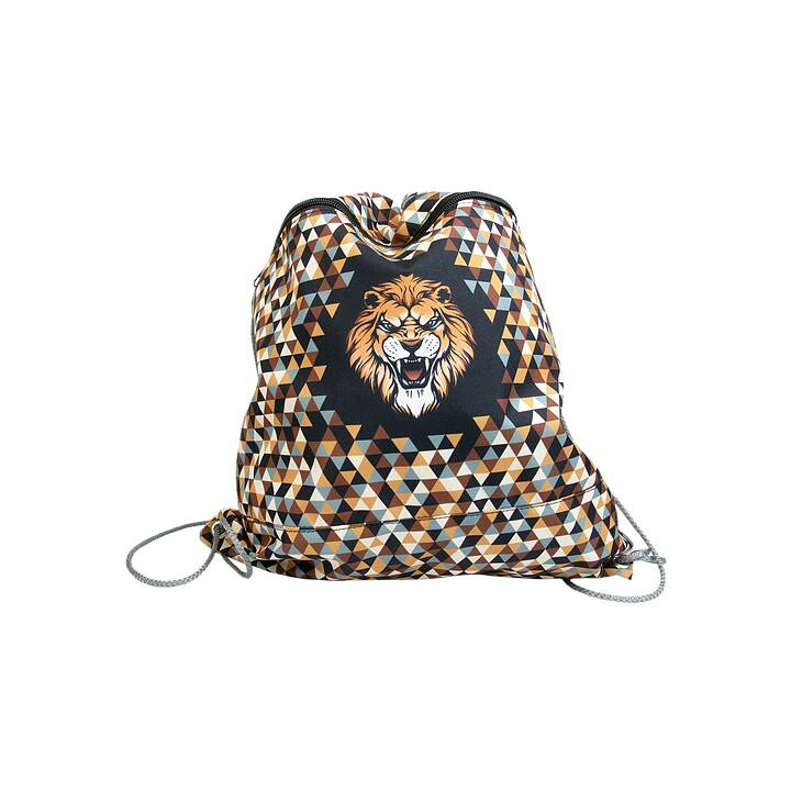 FUNKI Schulranzen Set Joy-Bag Wild Lion (15 l, Mehrfarbig)