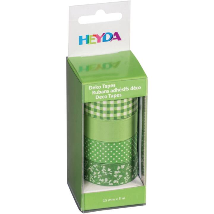 HEYDA Washi Tape Set (Verde, 5 m)