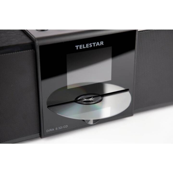 TELESTAR Dira S 32i CD (Noir, Bluetooth, WLAN, CD)