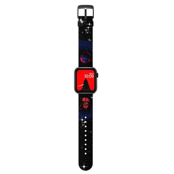 MOBY FOX Star Wars Darth Vader Armband (Apple Watch 40 mm / 38 mm / 42 mm / 44 mm, Schwarz, Rot)