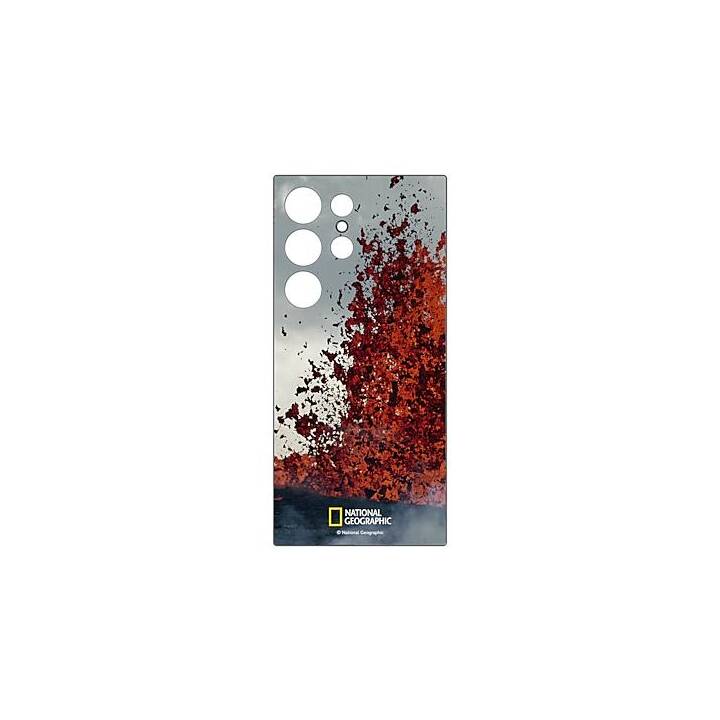 SAMSUNG Backcover National Geo (Galaxy S24 Ultra, Grau, Rot)
