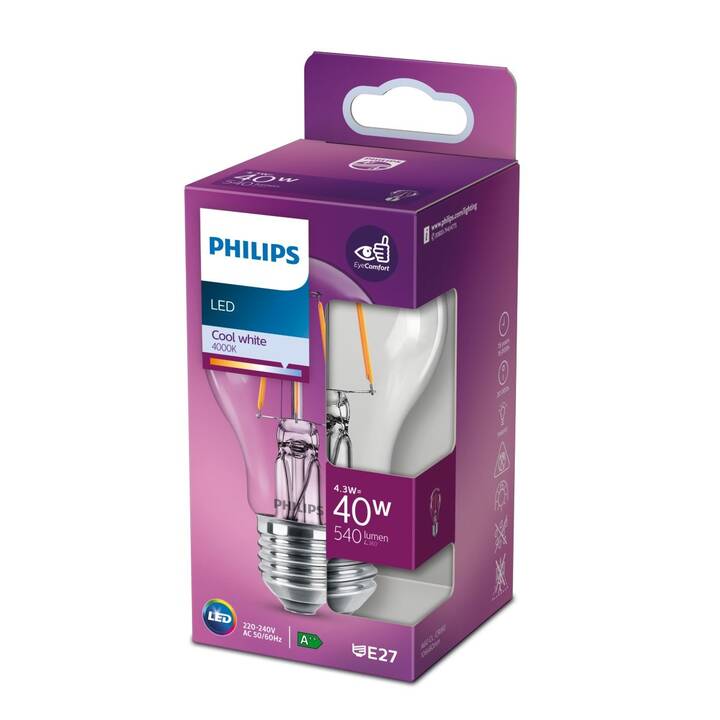 PHILIPS LED Birne Classic (E27, 4.3 W)