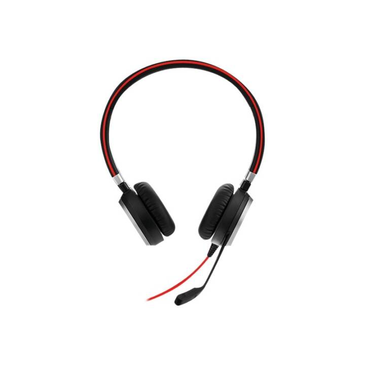 JABRA Office Headset Evolve 40 MS Stereo (On-Ear, Kabel, Schwarz)