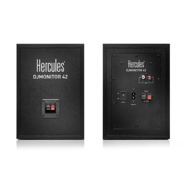 HERCULES DJMonitor 42 (40 W, Monitorlautsprecher, Schwarz)