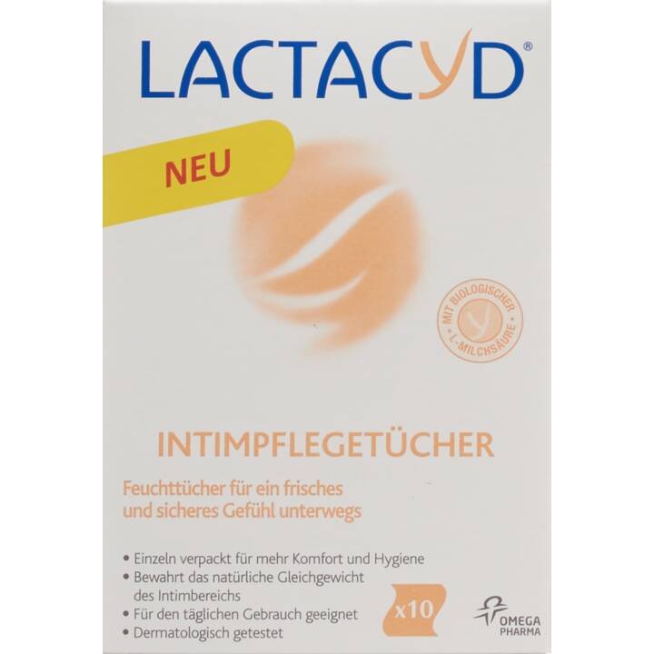 LACTACYD Intimpflegefeuchttücher (10 Stück)