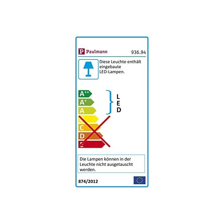 PAULMANN Wegleuchte (0.22 W, Silber, Grau)