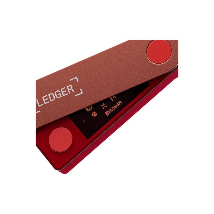 LEDGER Nano X Crypto Wallet (Rubis rouge, Bluetooth, USB de type A)