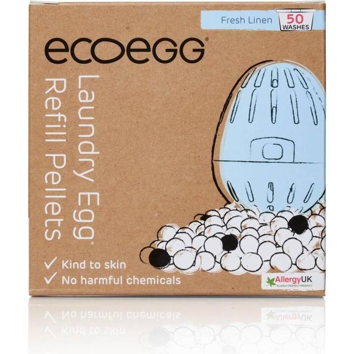 ECOEGG Detergente per macchine Refill Fresh Linen (90 g, Perle)