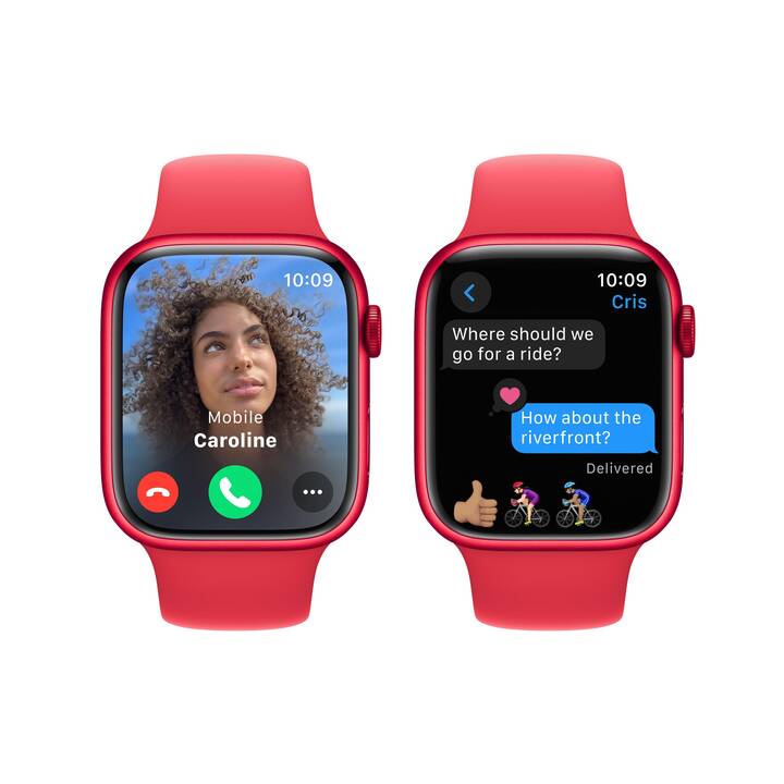 APPLE Watch Series 9 GPS (45 mm, Aluminium, S/M)