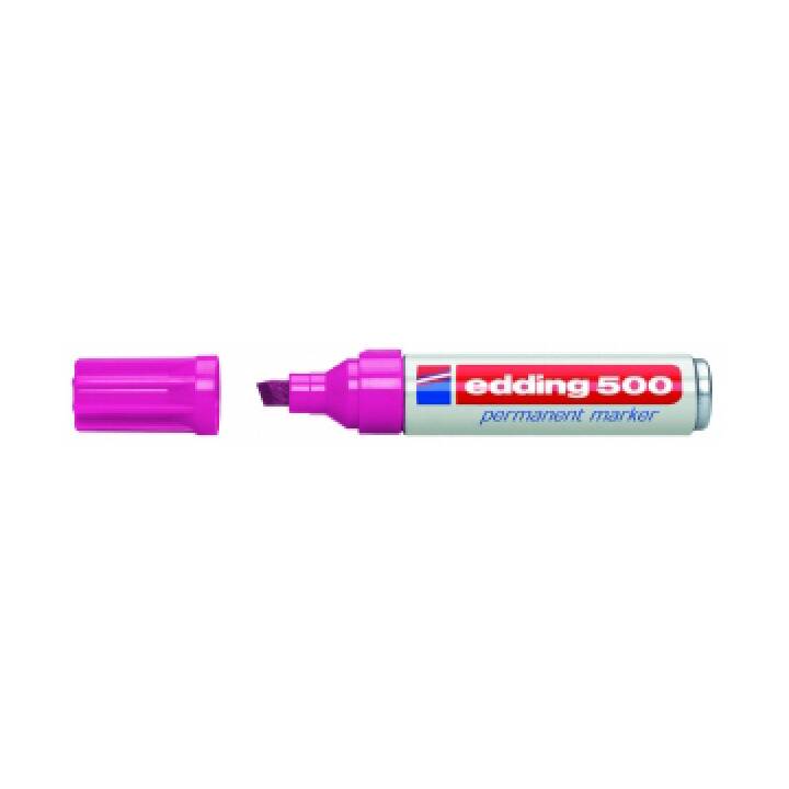 EDDING Permanent Marker 500 (Rosa, 1 Stück)