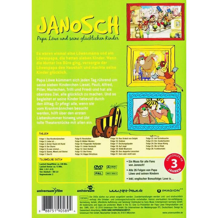 Janosch - Papa Löwe und seine glücklichen Kinder (DE)