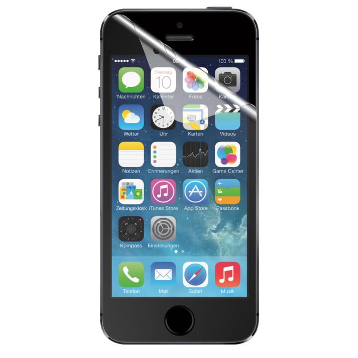 INTERTRONIC Displayschutzfolie Antiglare iPhone SE, 5, 5C, 5S (iPhone 5C, iPhone 5, iPhone SE, iPhone 5S, 2 Stück)