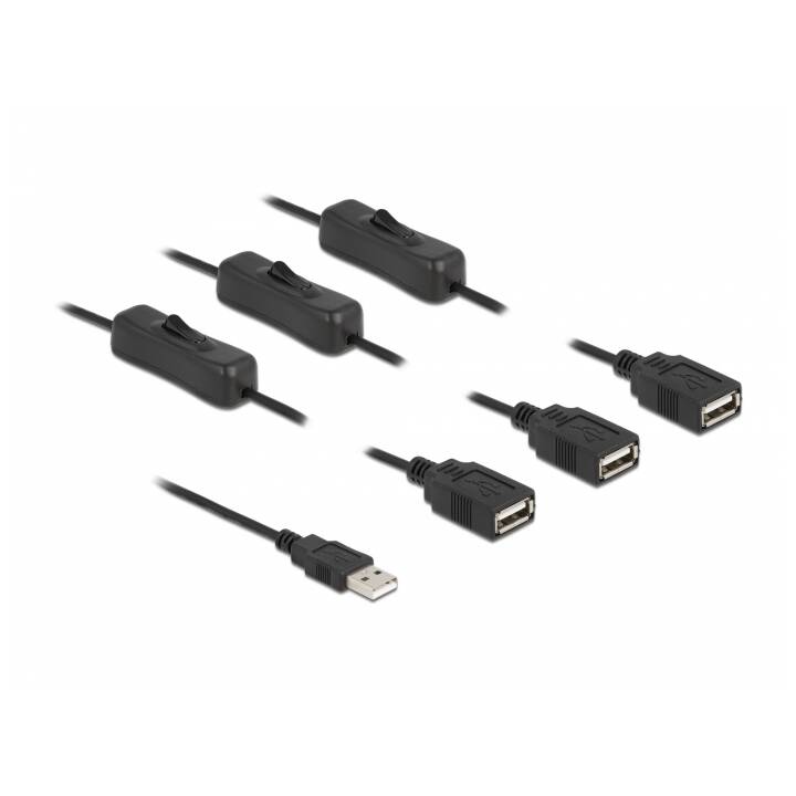 DELOCK Câble d'alimentation (USB A, sans , 1 m)