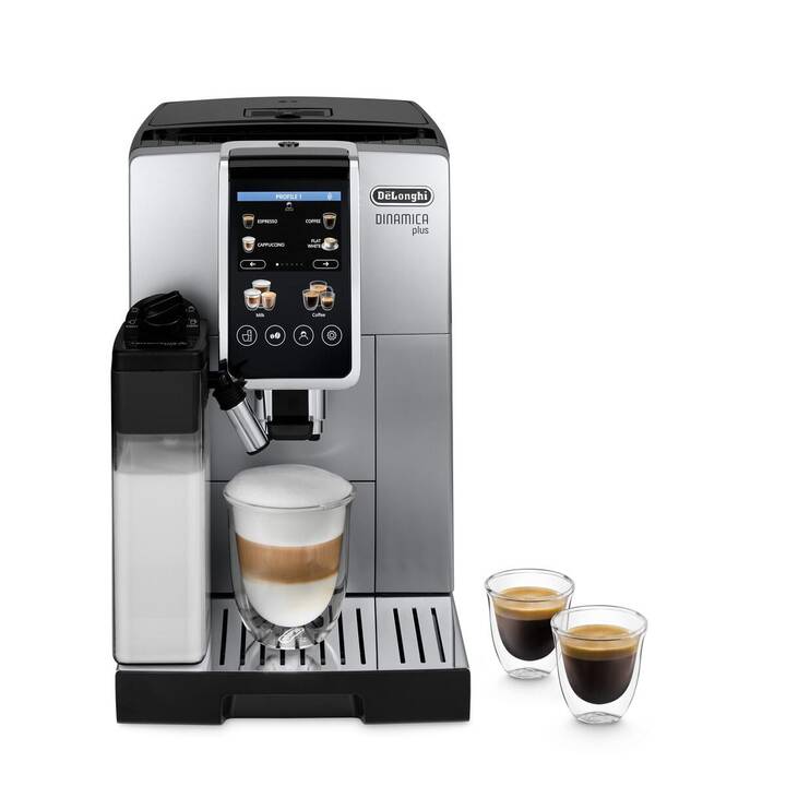 DELONGHI Dinamica Plus ECAM380.85 (Silber, 1.8 l, Kaffeevollautomat)