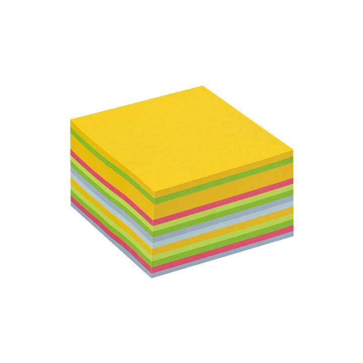 3M Haftnotizen 2030-U (450 Blatt, Gelb, Grün, Blau, Pink)