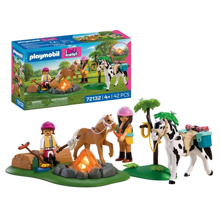 PLAYMOBIL I Love Horses Reitausflug mit Lagerfeuer (72132