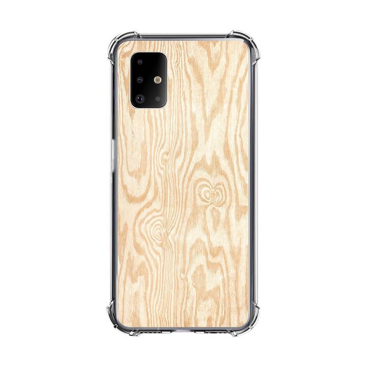 EG custodia per Samsung Galaxy A71 5G 6.7" (2020) - venatura del legno - beige
