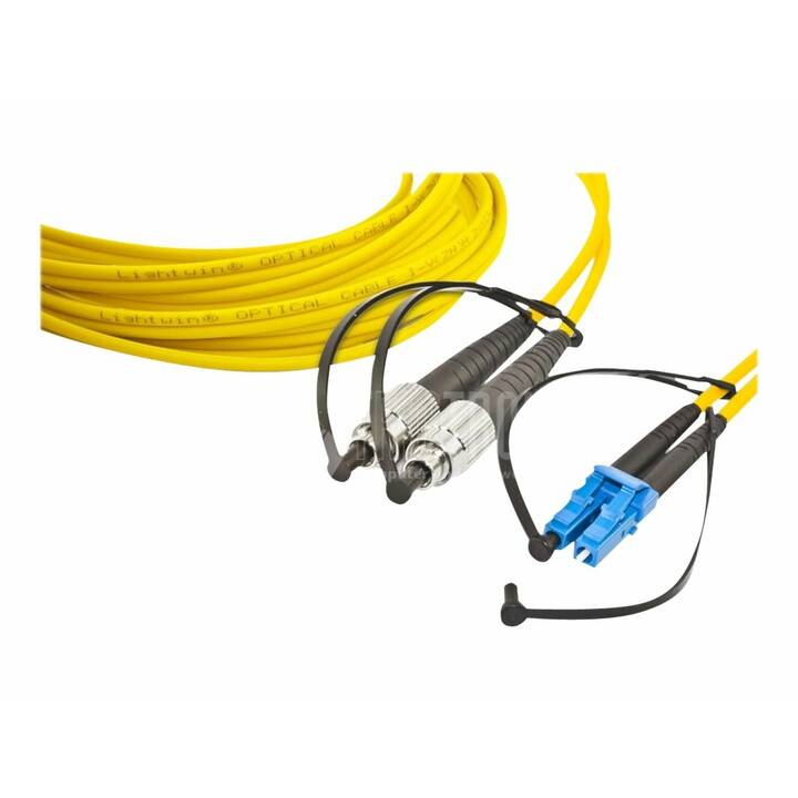 LIGHTWIN LWL Netzwerkkabel (LC Single-Modus, FC-Duplex, 3 m)