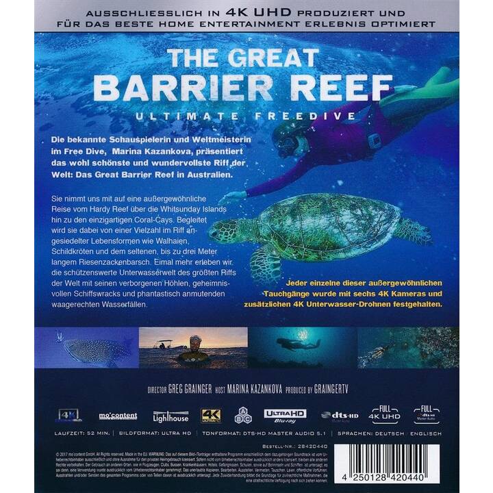 The Great Barrier Reef - Ultimate Freedive (4K Ultra HD, DE, EN)