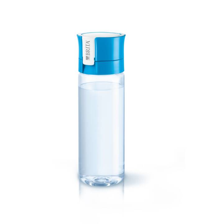BRITA Bouteille d’eau filtrante Fill&Go (0.6 l, Transparent, Bleu)