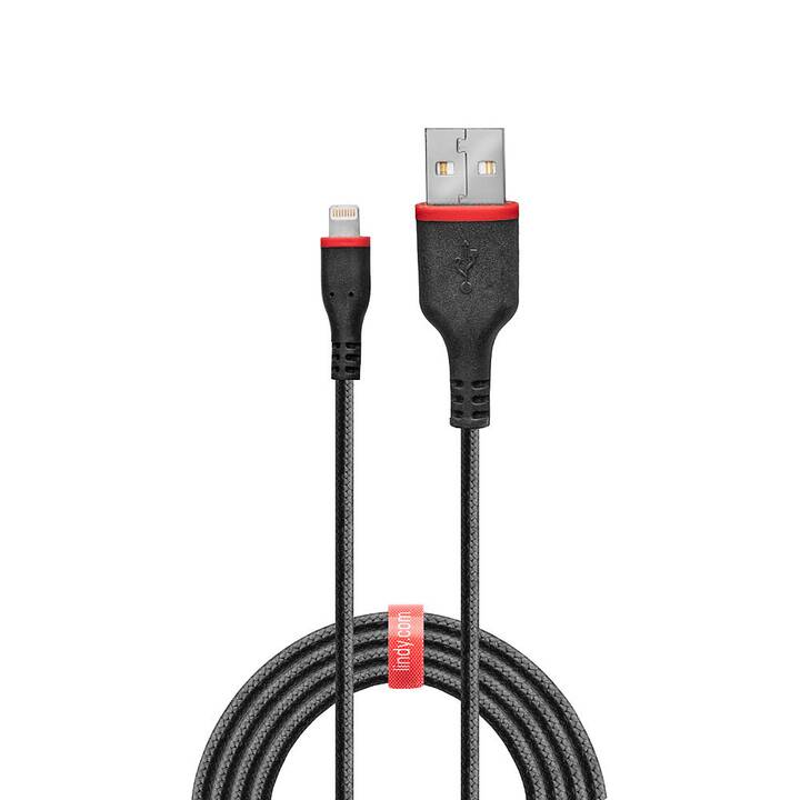 LINDY Reinforced Câble USB (Lightning, USB de type A, 1 m)