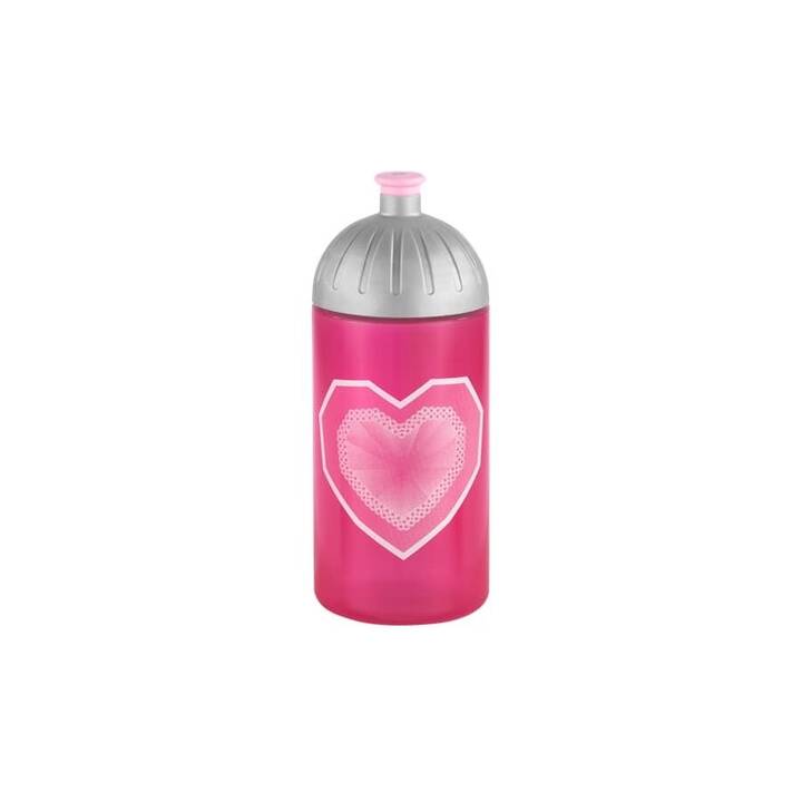 FREEWATER Trinkflasche Glitter Heart (0.5 l, Pink)