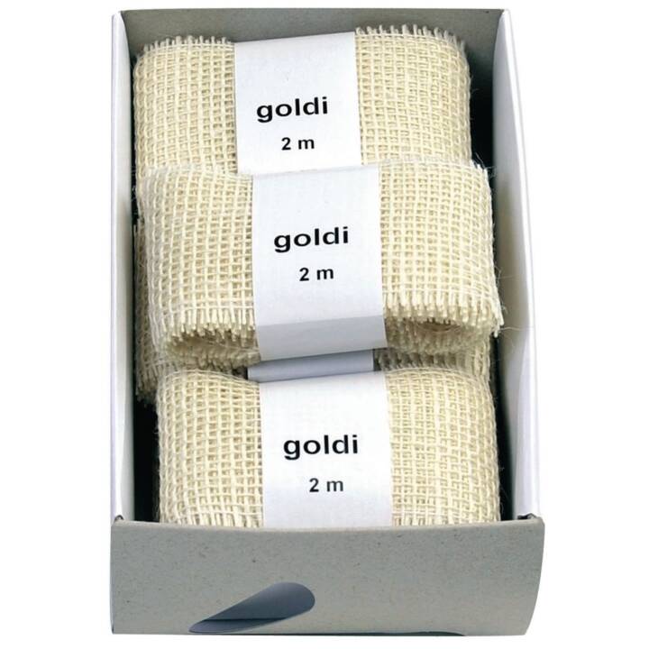 GOLDINA Textilband (Weiss, 2 m)