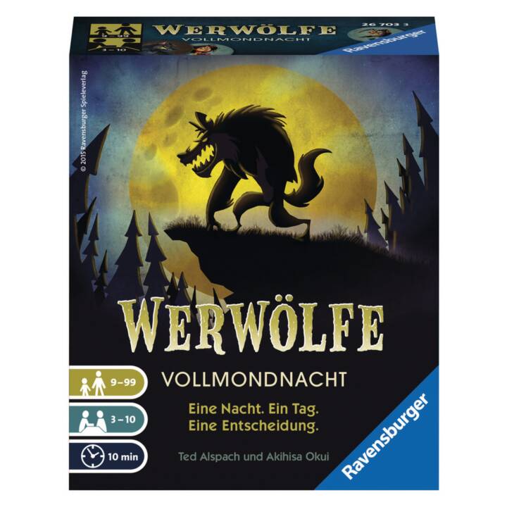 RAVENSBURGER Kartenspiel Werwölfe Vollmondnacht