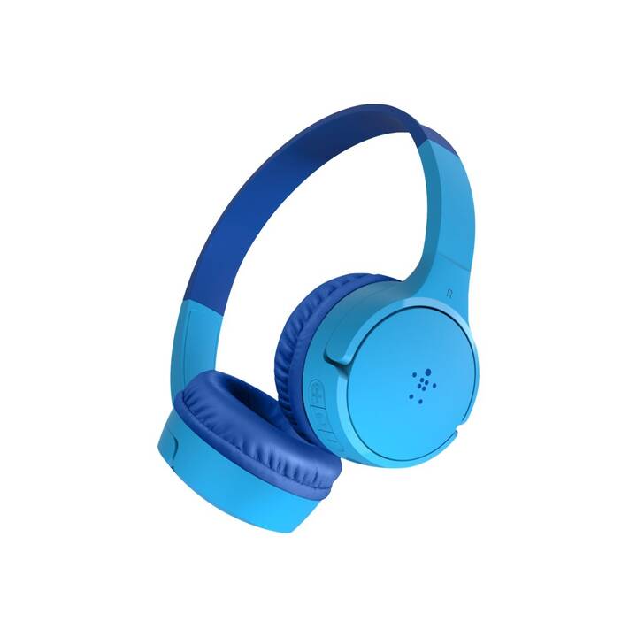BELKIN SoundForm Mini Casque d'écoute pour enfants (On-Ear, Bluetooth 5.0, Bleu)