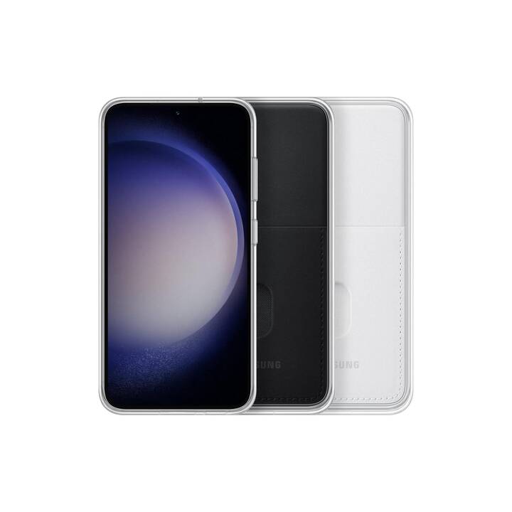SAMSUNG Backcover Frame (Galaxy S23, trasparente, Bianco)