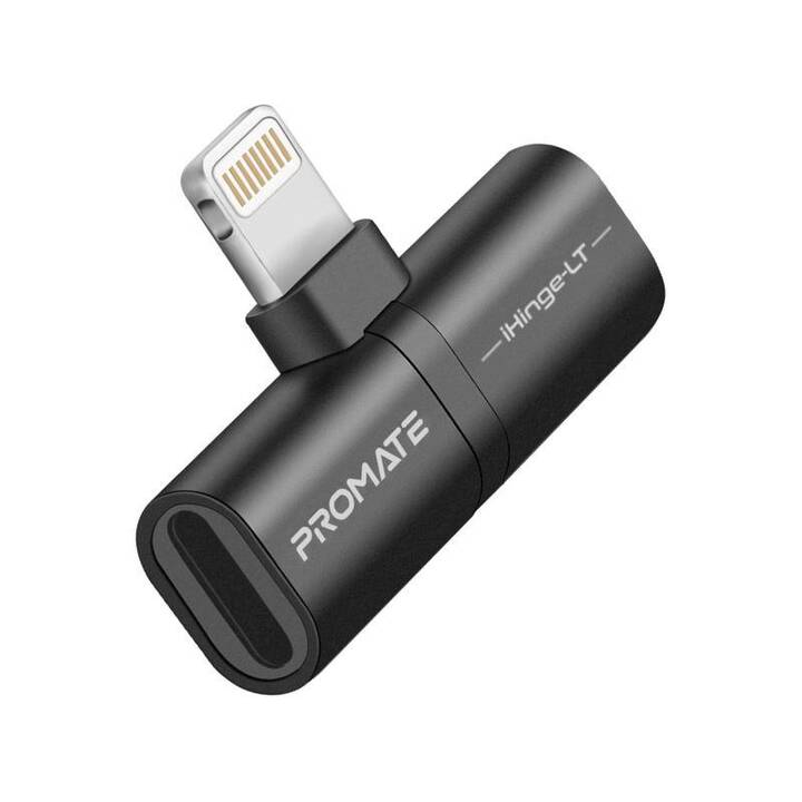 PROMATE 2-in-1 Audio & Charging Adattatore (Spina Lightning)