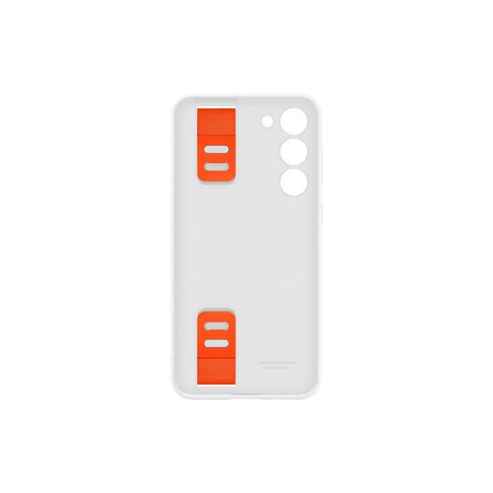 SAMSUNG Backcover Silicon Grip (Galaxy S23+, Weiss)