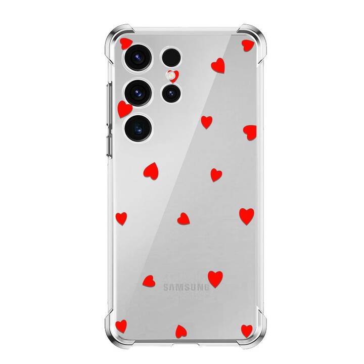 EG Backcover (Galaxy S23 Ultra, Coeur, Rouge)