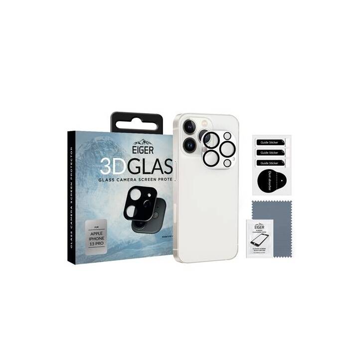 EIGER Verre de protection de l'appareil photo 3D Glass (iPhone 13 Pro, 1 pièce)