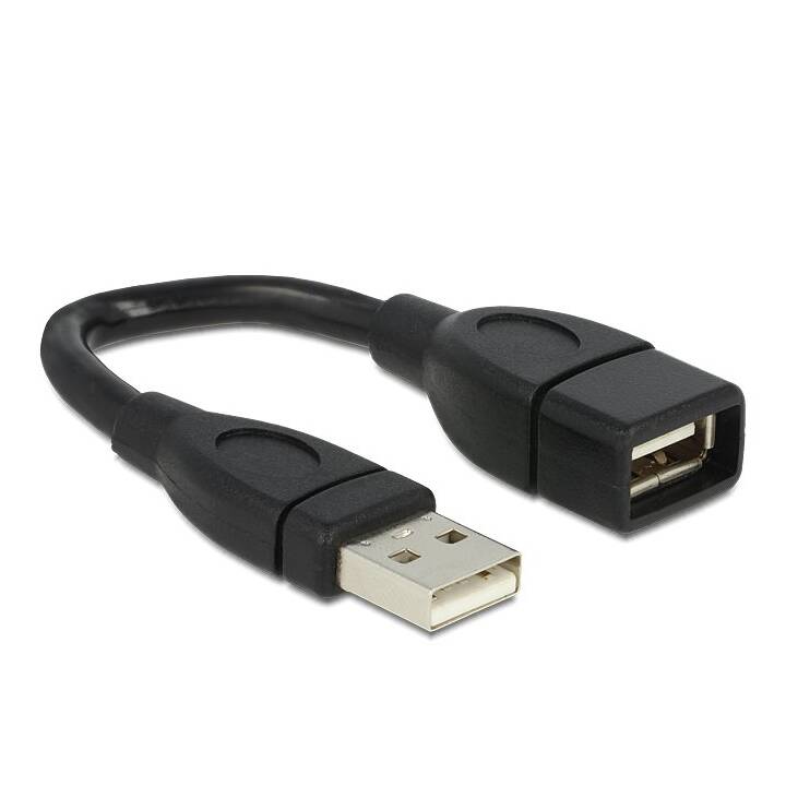 DELOCK USB-Kabel (USB 2.0 Typ-A, USB 2.0 Typ-A, 0.15 m)