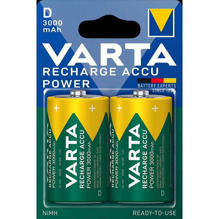 VARTA Power Batterie (D / Mono / LR20, Universell, 2 Stück)