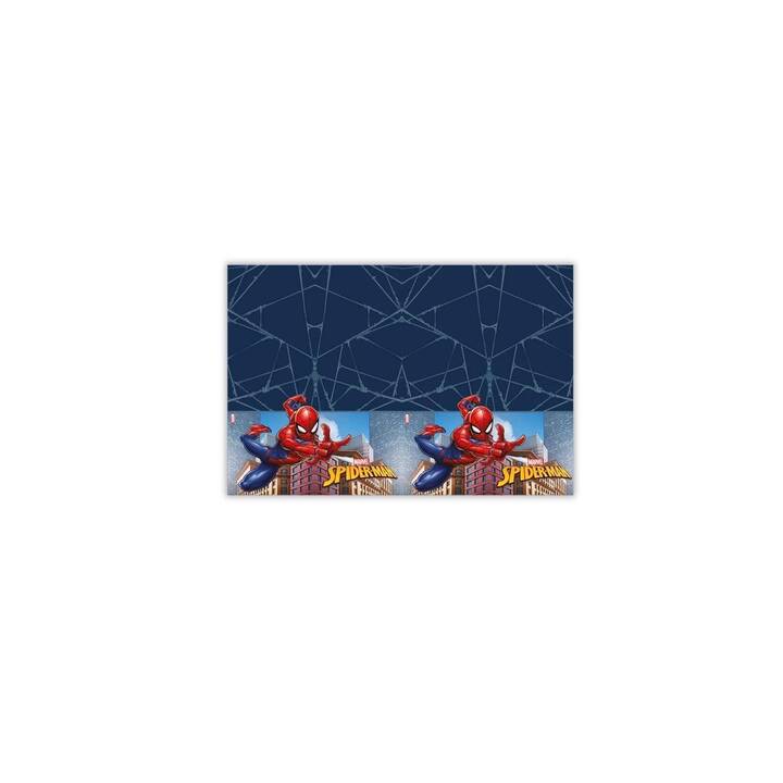 AMSCAN Tovaglia Spiderman (180 cm x 12000 cm, Rettangolare, Blu scuro, Blu, rosso scuro, Multicolore)