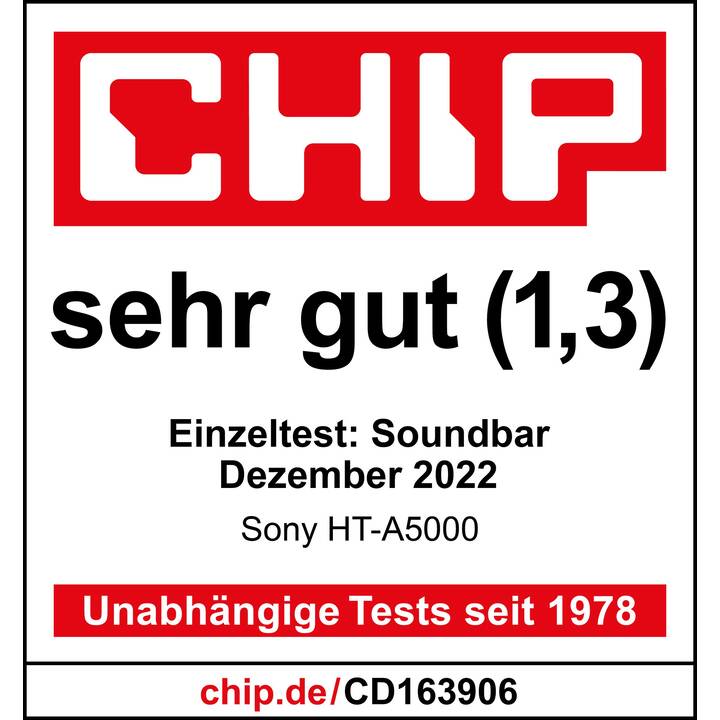 SONY HT-A5000 (450 W, Schwarz, 5.1.2 Kanal)