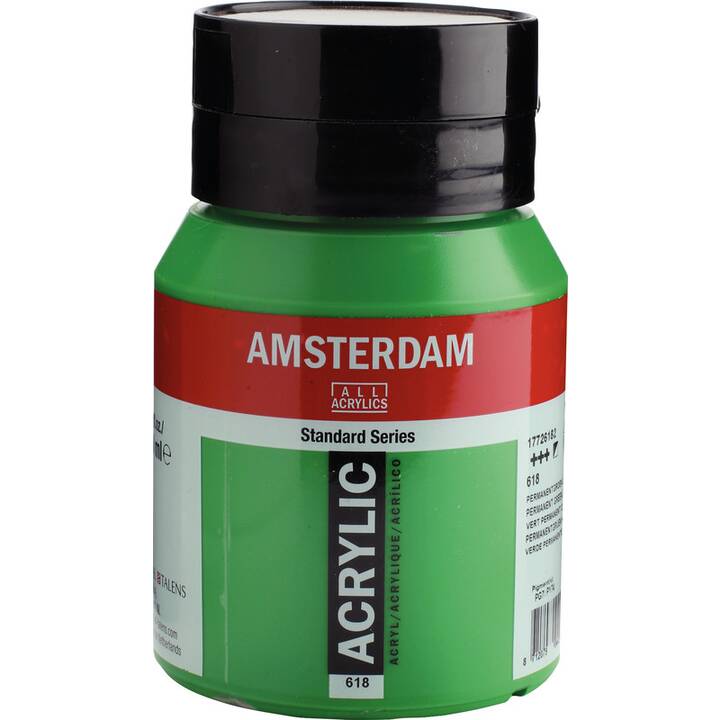 TALENS Acrylfarbe Amsterdam (500 ml, Hellgrün, Grün)