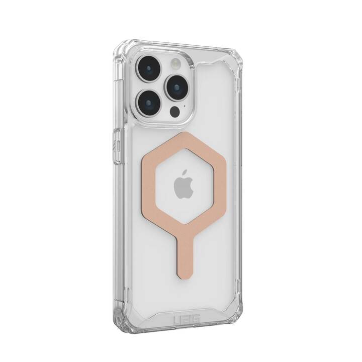 URBAN ARMOR GEAR Backcover (iPhone 15 Pro Max, Transparente, Ice, Oro, Rosa)