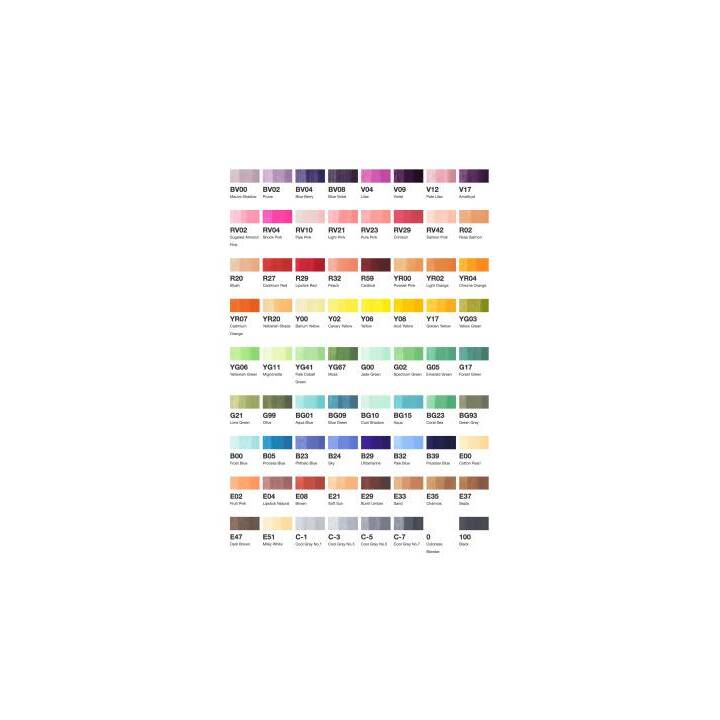 COPIC Marcatori di grafico Ciao Set A (Multicolore, 72 pezzo)