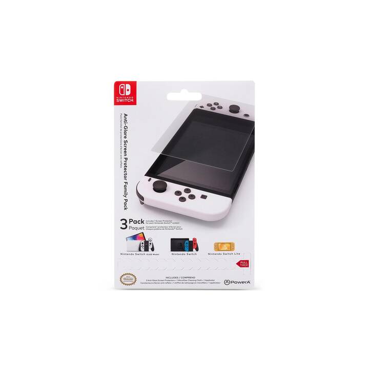 POWER A Displayschutz (Nintendo Switch OLED, Nintendo Switch Lite, Nintendo Switch, Transparent)